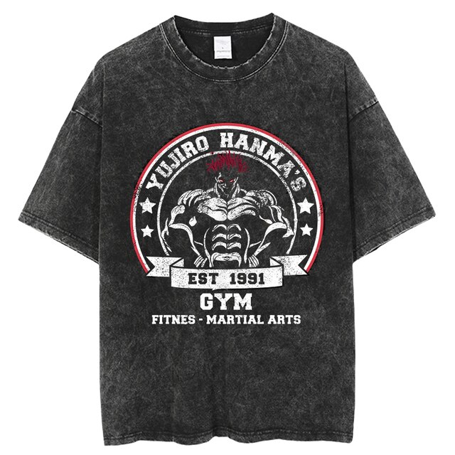 Grappler Baki Kyokudai Taikai Anime T shirt Oversize Streetwear Short Sleeve Creative Printing Mens Clothing Vintage 3.jpg 640x640 3 - Baki Merch