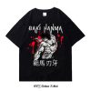 Grappler Baki yokudai tkaikai Anime Graphic T Shirt Men Harajuku Hip Hop Vintage Washed Tshirts for 7.jpg 640x640 7 - Baki Merch