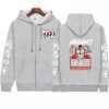 Harajuku Anime Baki Hanma Yujiro Print Zipper Hoodies Long Sleeve Sweatshirts Pullover Men Coat Clothes 2 - Baki Merch