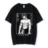 Japanese Anime Baki Hanma The Grappler Yujiro T shirt Men s Casual Vintage Short Sleeve T - Baki Merch