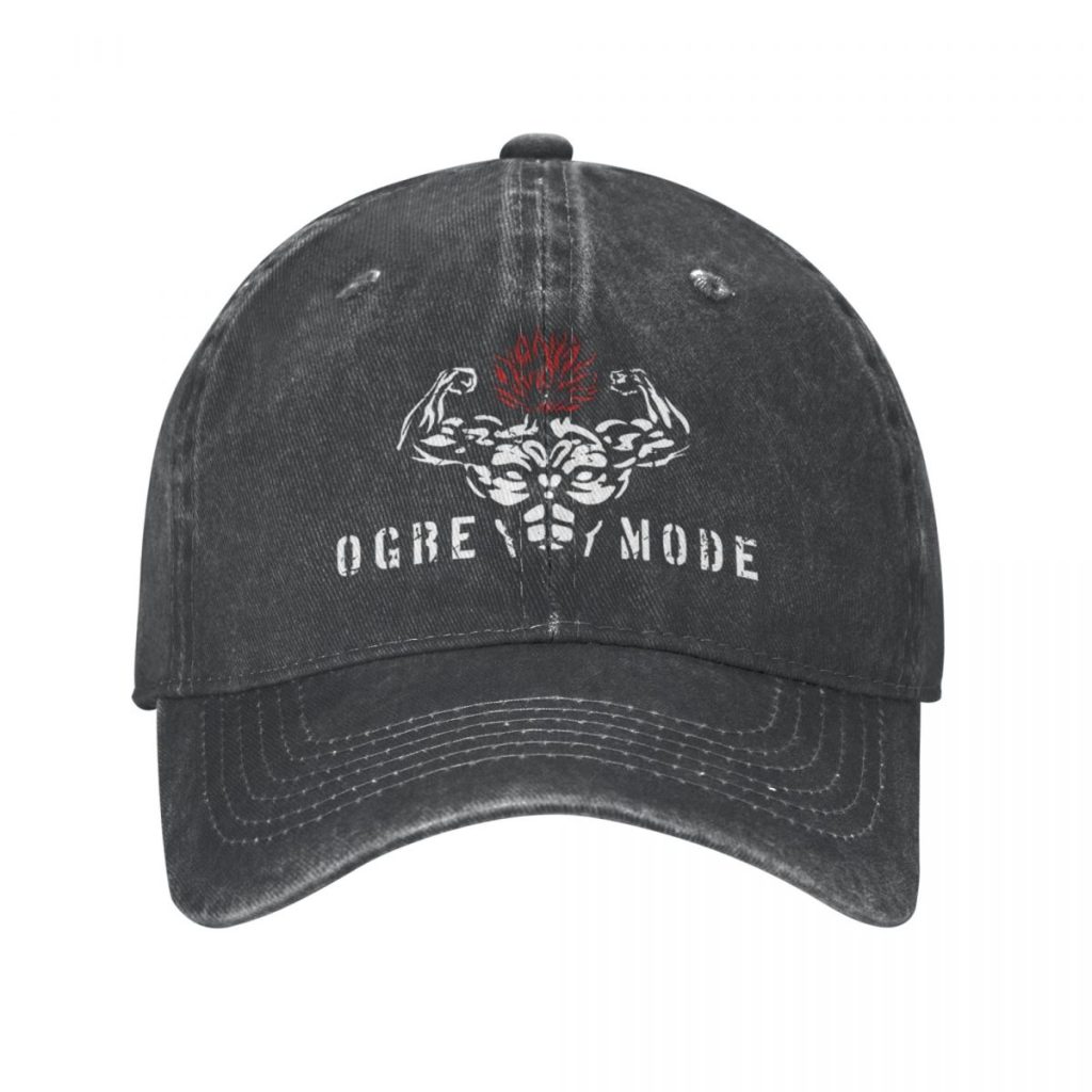 The Ogre Mode Baki The Grappler Yuujiro Hanma Baseball Cap Merch Fashion Distressed Denim Sun Cap - Baki Merch