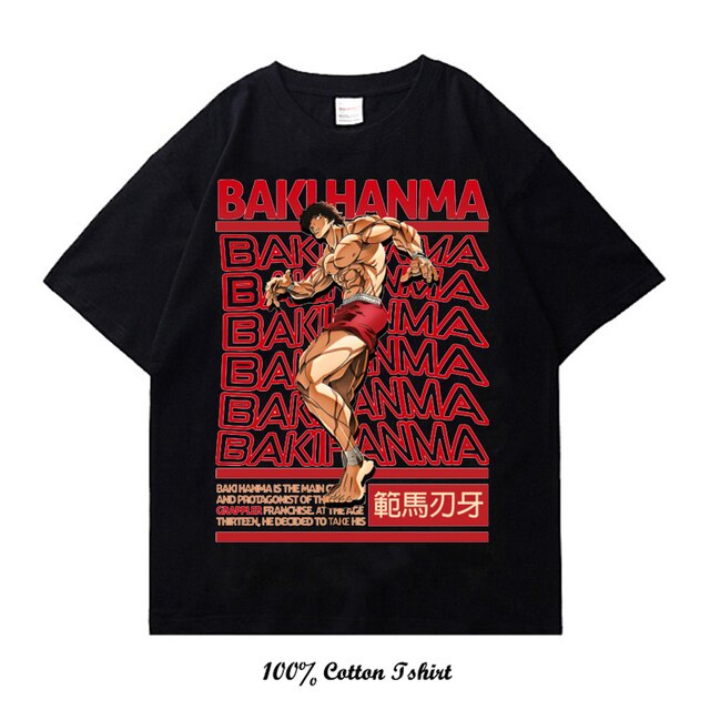 Vintage Tshirts Grappler Baki kyokudai taikai Anime T Shirt Harajuku Oversize Tee Fashion Streetwear Short Sleeve 10.jpg 640x640 10 - Baki Merch