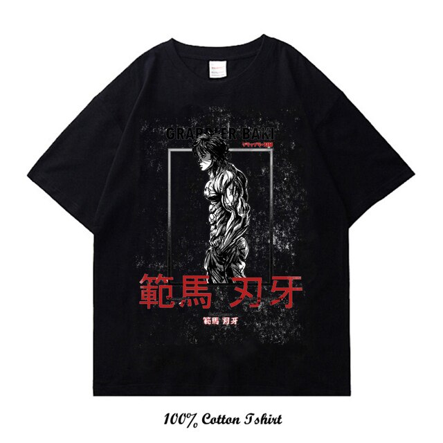 Vintage Tshirts Grappler Baki kyokudai taikai Anime T Shirt Harajuku Oversize Tee Fashion Streetwear Short Sleeve 3.jpg 640x640 3 - Baki Merch