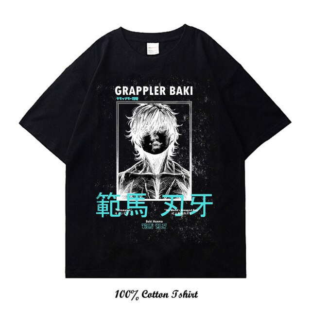 Vintage Tshirts Grappler Baki kyokudai taikai Anime T Shirt Harajuku Oversize Tee Fashion Streetwear Short Sleeve 6.jpg 640x640 6 - Baki Merch