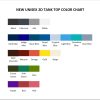 tank top color chart - Baki Merch